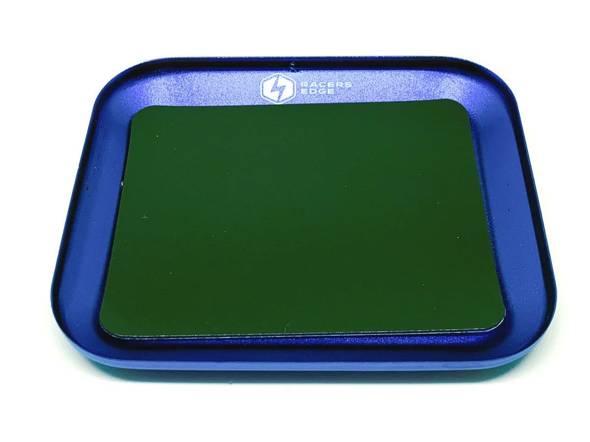 Racers Edge Aluminum Alloy Magnetic Screw Tray Blue - RCE7250BL