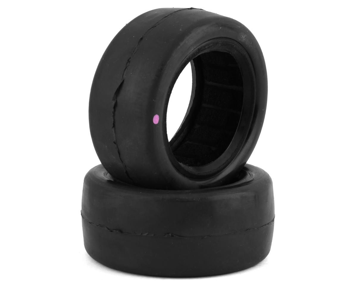 Raw Speed RC &quot;Slick&quot; 2.2&quot; 1/10 Front 4WD Buggy Tires (2) (Gumball (Pink)) -  RWS100201GB