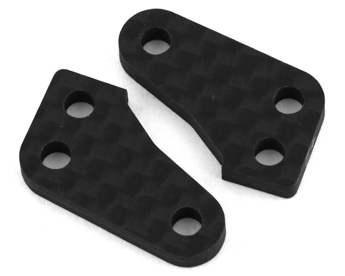 Team Associated RC10B74 Factory Team Carbon Steering Block Arm Set (2) (+2) - ASC92376