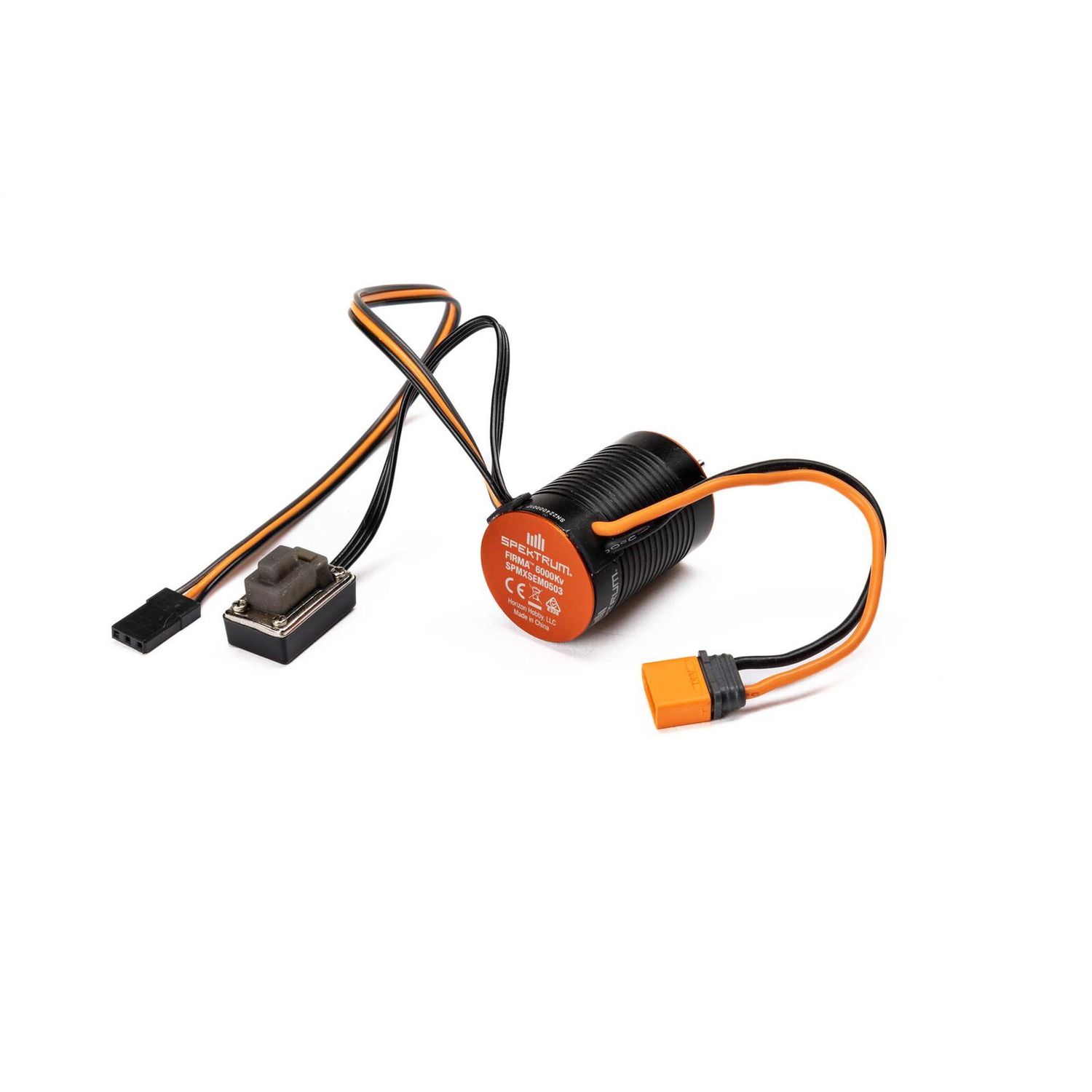 Spektrum 1/4 Firma Brushless Motor / ESC 2-in-1 Combo, 6000Kv: IC2 - SPMXSEM0503