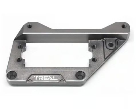Treal Hobby Axial SCX10 Pro 7075 Aluminum Front 4-Link Servo Mount (Grey) (AMS) x003tptamd
