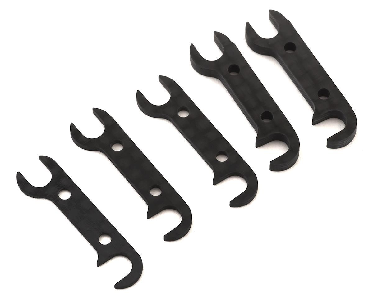 Team Associated RC10B74 Graphite Rear Hub Link Shim Set - ASC92185