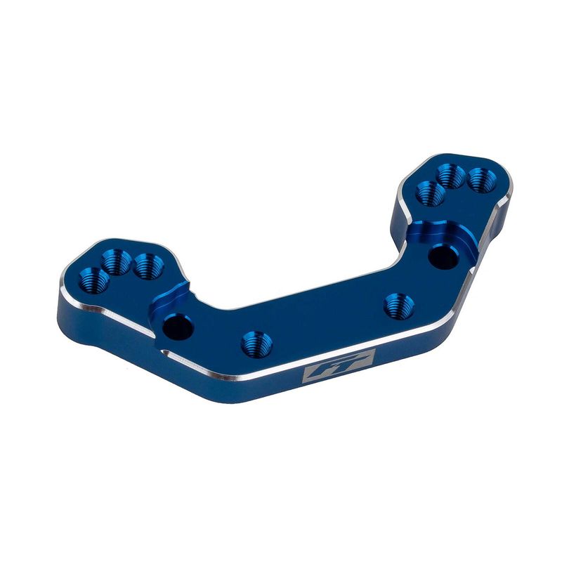 Team Associated RC10B7 FT Ballstud Mount, +2mm, blue aluminum - 32477