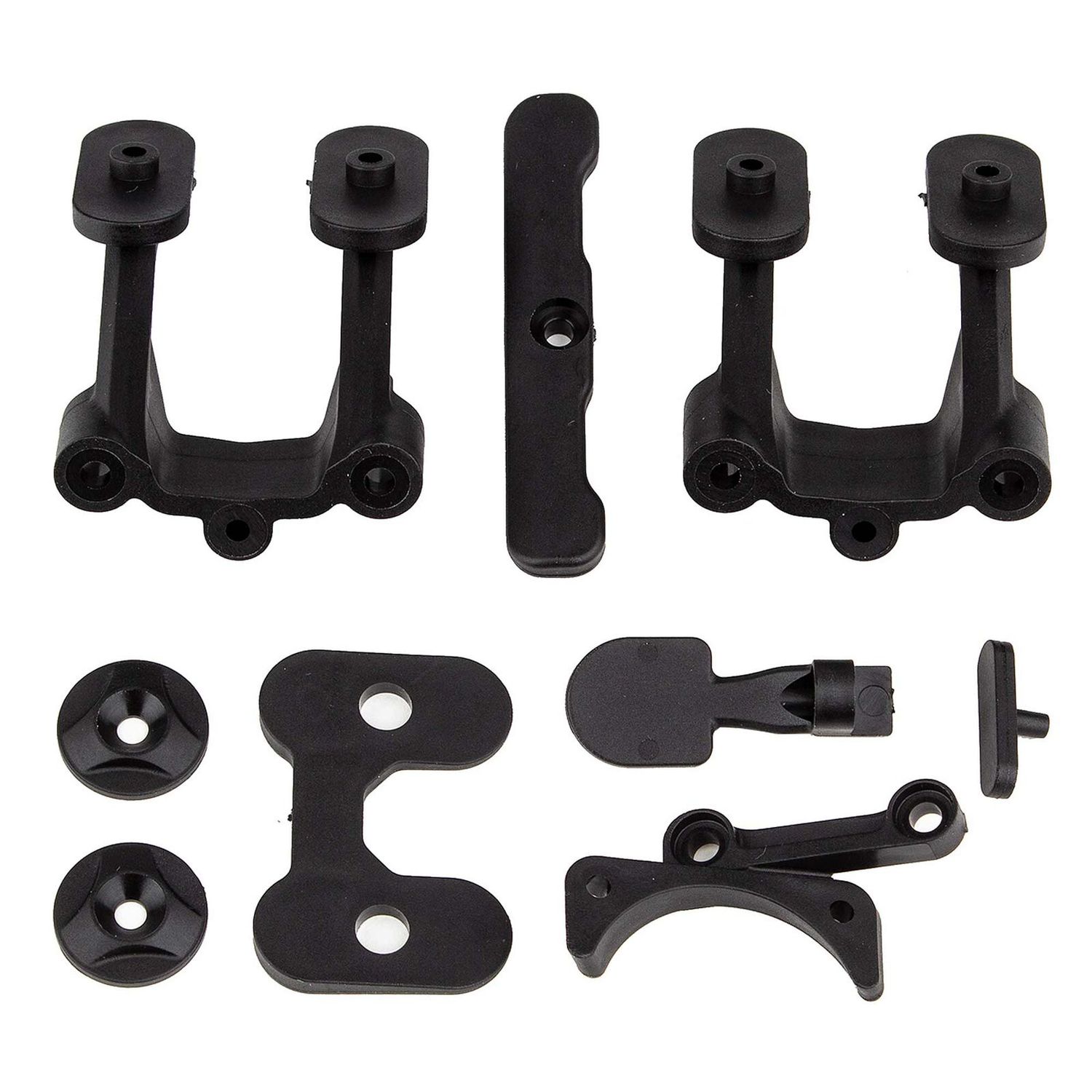 Team Associated RC10B74.2 Rear Body, Wing, Fan Mounts and Bumper - 92312