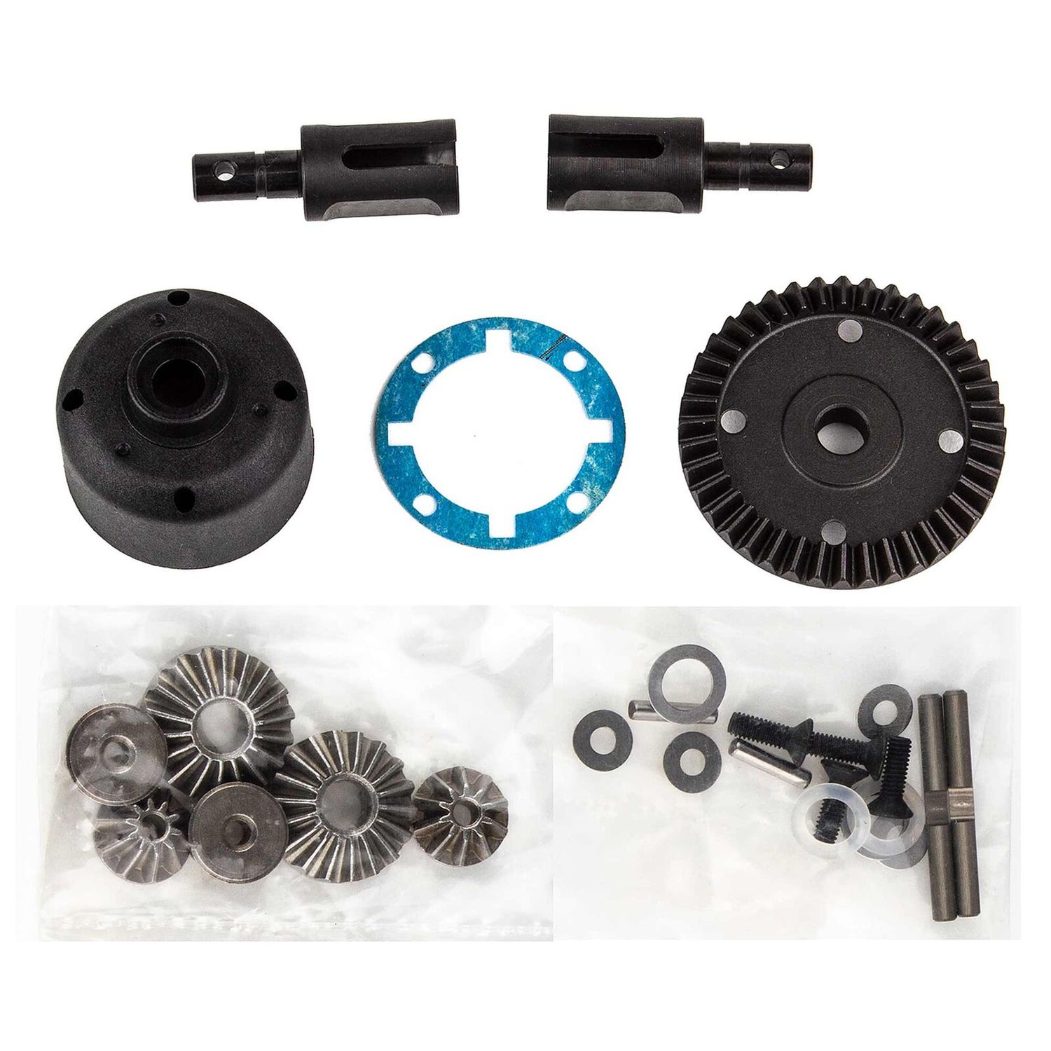 Team Associated RC10B74.1 LTC Differential Set, Front and Rear - 92354