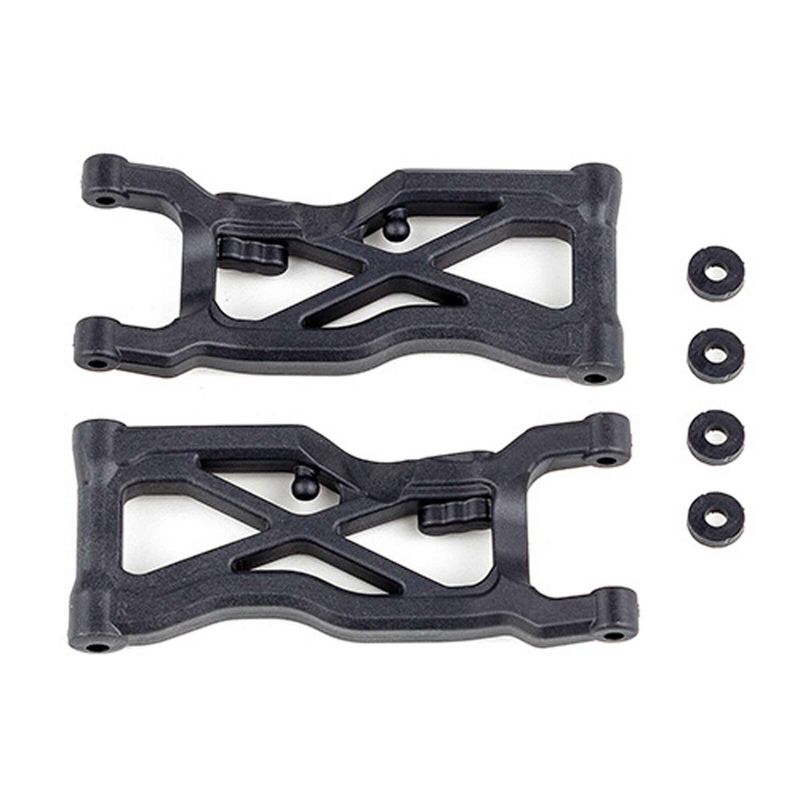 Team Associated RC10B7 FT Rear Suspension Arms, carbon - 92409