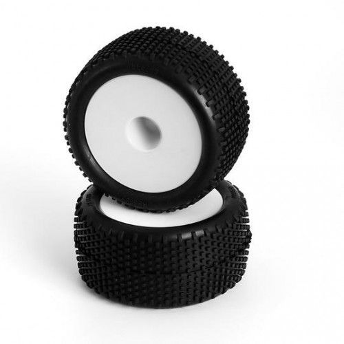 LC Racing Block Pin 1/14 Truggy Tires White - L6247