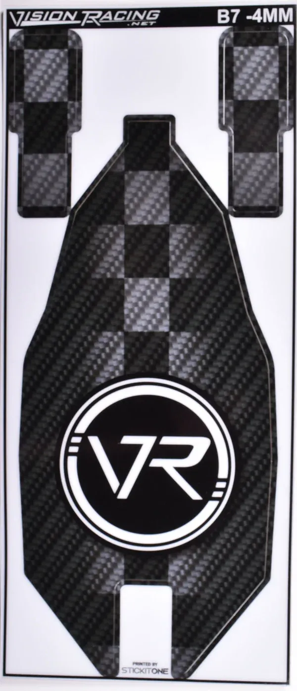 Vision Racing VR Carbon Chassis Protector B7 -4mm - 00338-14
