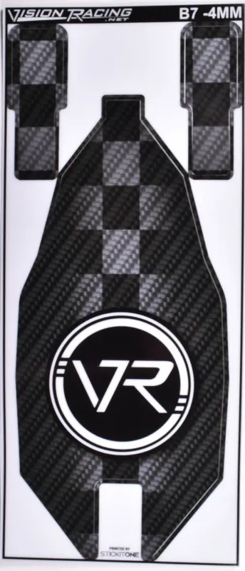 Vision Racing VR Carbon Chassis Protector B7 -4mm - 00338-14
