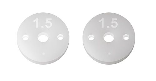 Team Associated Factory Team FT 13mm Shock Pistons, 2.5mm, 2x1.5 - 91931
