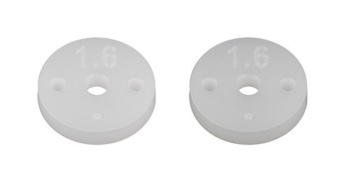 Team Associated Factory Team 13mm 2.5mm Shock Pistons (2) (2x1.6mm) - 91932