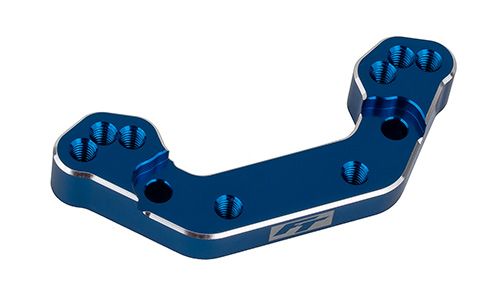 Team Associated Factory Team RC10B7 FT Ballstud Mount, +2mm, blue aluminum - 92477