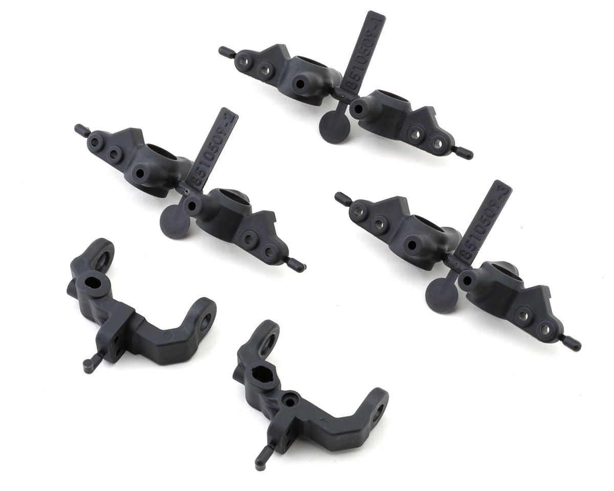 Team Associated RC10B7 Factory Team Caster &amp; Steering Blocks (Carbon) - 92415