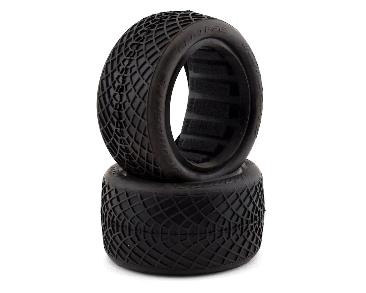 JConcepts Ellipse 2.2&quot; Rear 1/10 Buggy Tires (2) (Black) - JCO3196-07