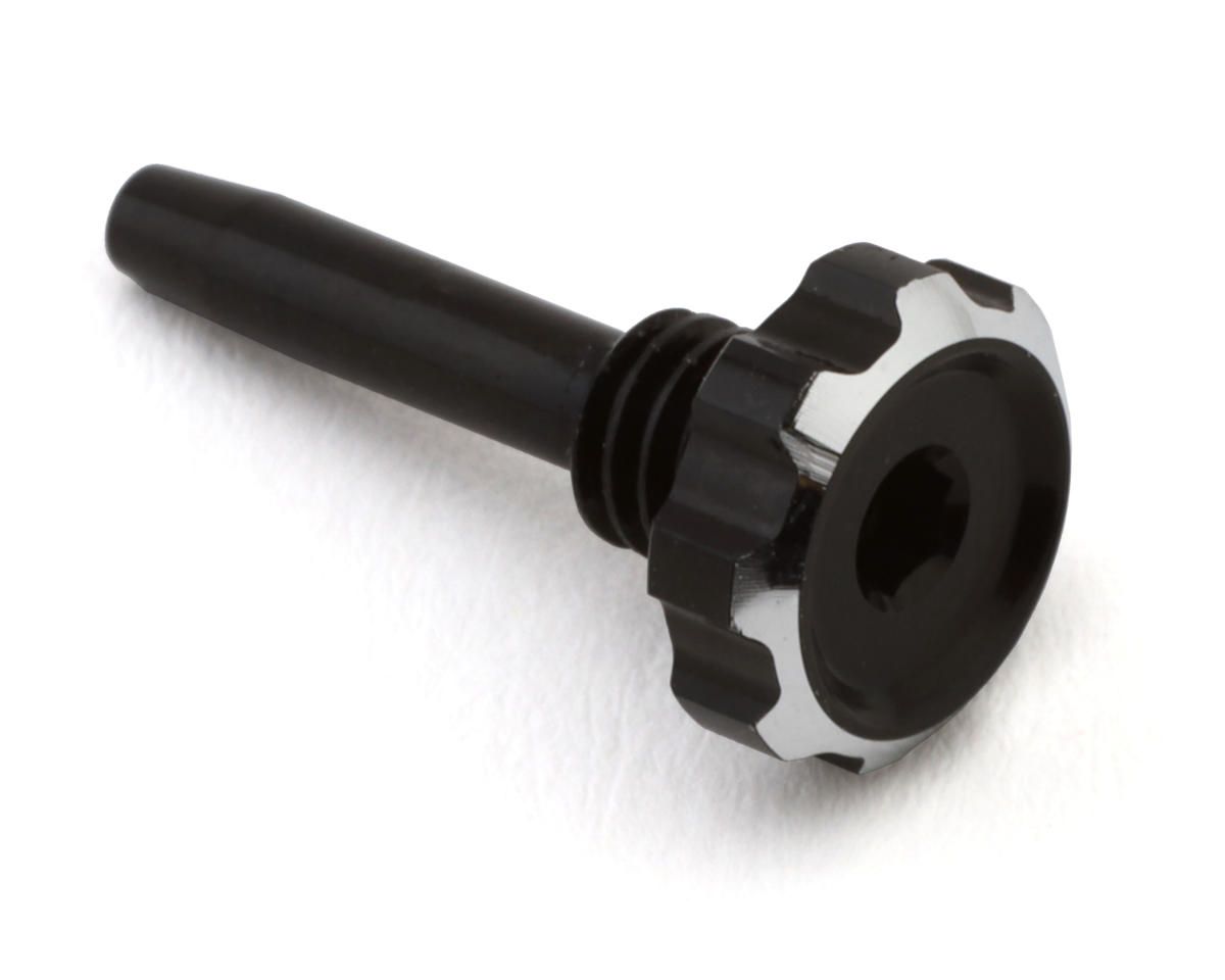 1UP Racing &quot;Lockdown&quot; Adjustable Bullet Plug Grips Slim-Fit Hex Thumb Screw (Black) - 190470