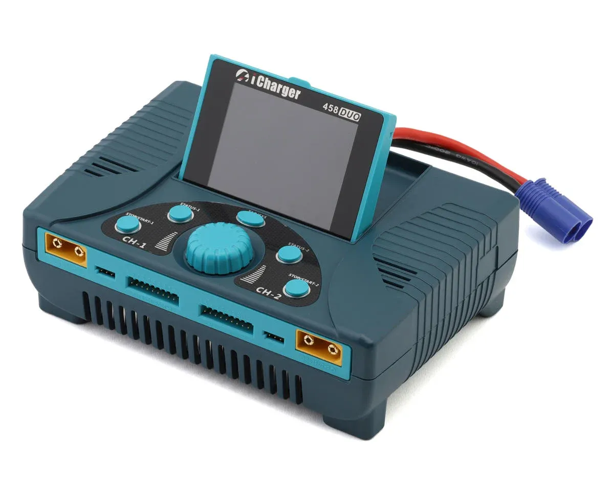 Junsi iCharger 458DUO Lilo/LiPo/Life/NiMH/NiCD DC Battery Charger (8S/70A/2200W) - JUN-458DUO