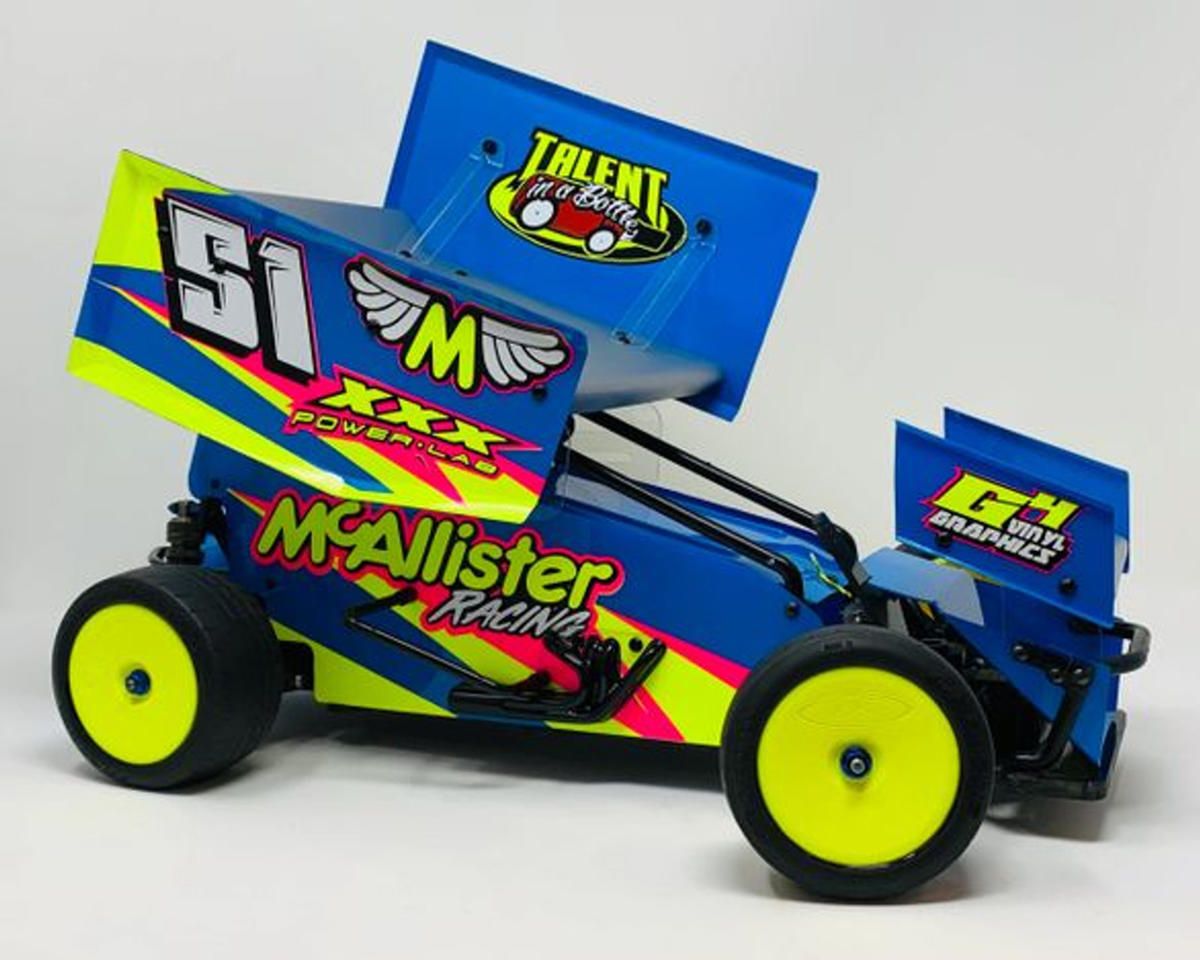 McAllister Racing Placerville 1/10 Sprint Car Body Kit (Custom Works) w/Top and Nose Wings - MCA430