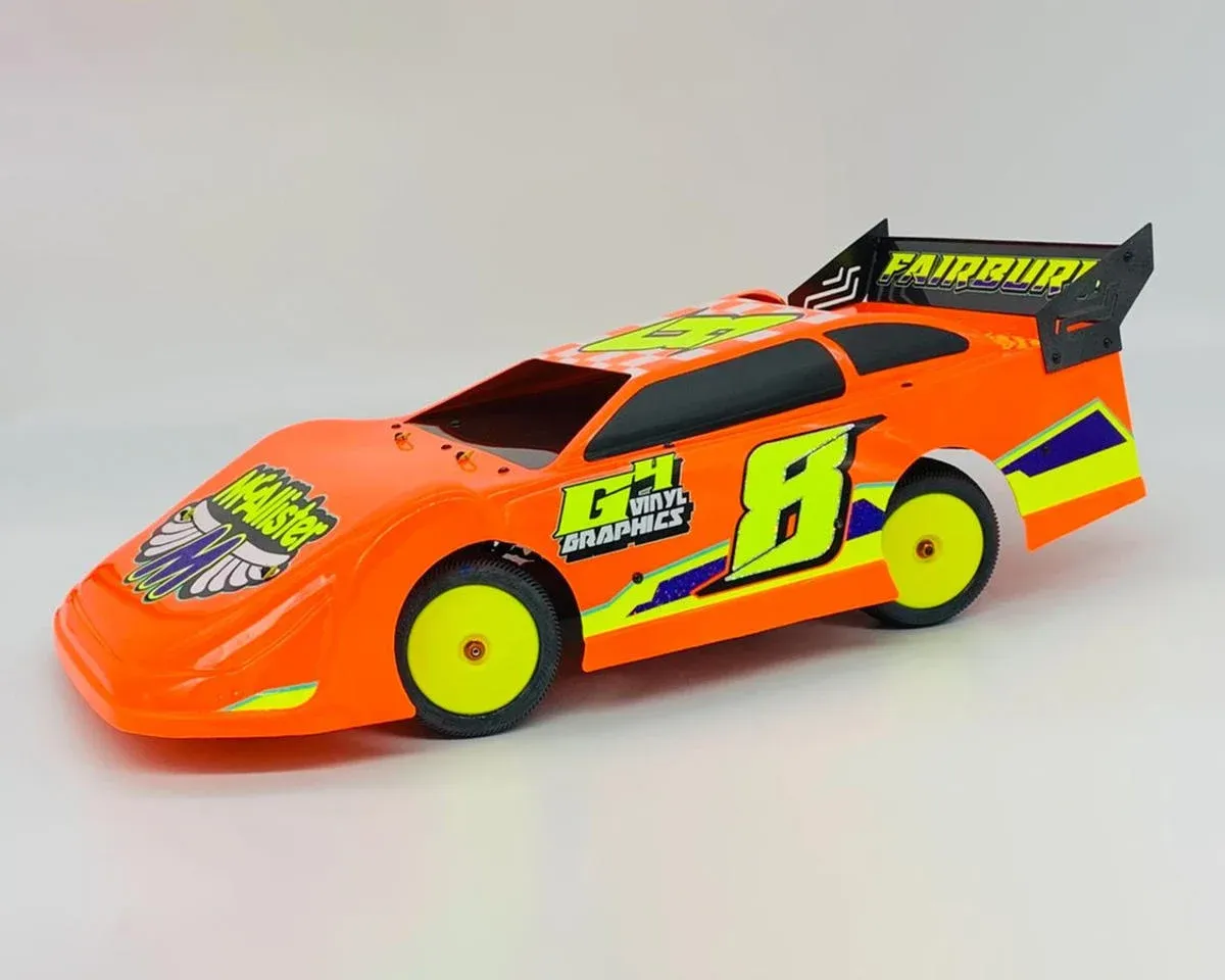 McAllister Racing Fairbury 1/10 Late Model Body (Clear) (.040) w/Decking Kit - MCA323D-40/323HD
