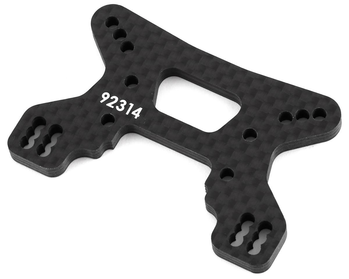 Team Associated RC10B74.2 Carbon Front Shock Tower (Gullwing Arm) - 92314