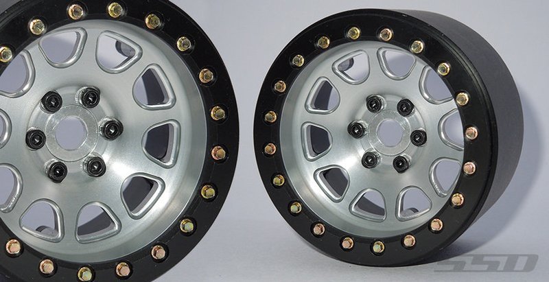 SSD RC 2.2&quot; D HOLE PL WHEELS (SILVER) (2) - ssd00154