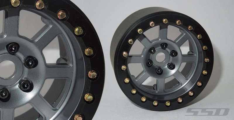 SSD RC 2.2&quot; ASSASSIN WIDE WHEELS (GREY) (2) - SSD00183