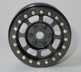 SSD RC 1.9&quot; STEEL TRAIL BEAD LOCK WHEELS (BLACK) - ssd00076
