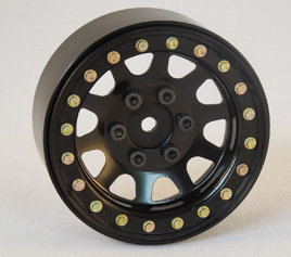 SSD RC 1.9&quot; STEEL D HOLE WHEELS (BLACK) - SSD00003