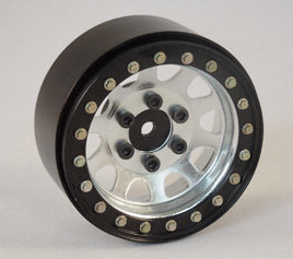 SSD RC 1.9&quot; STEEL D HOLE WHEELS (SILVER) - SSD00006