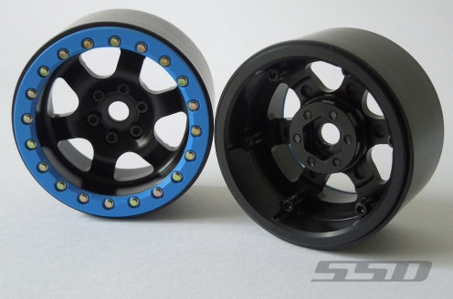 SSD RC 2.2&quot; ROCK RACER BEADLOCK WHEELS (BLACK) - SSD00098
