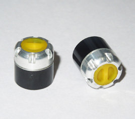 SSD RC SCALE LOCKING HUBS (YELLOW) - SSD00014