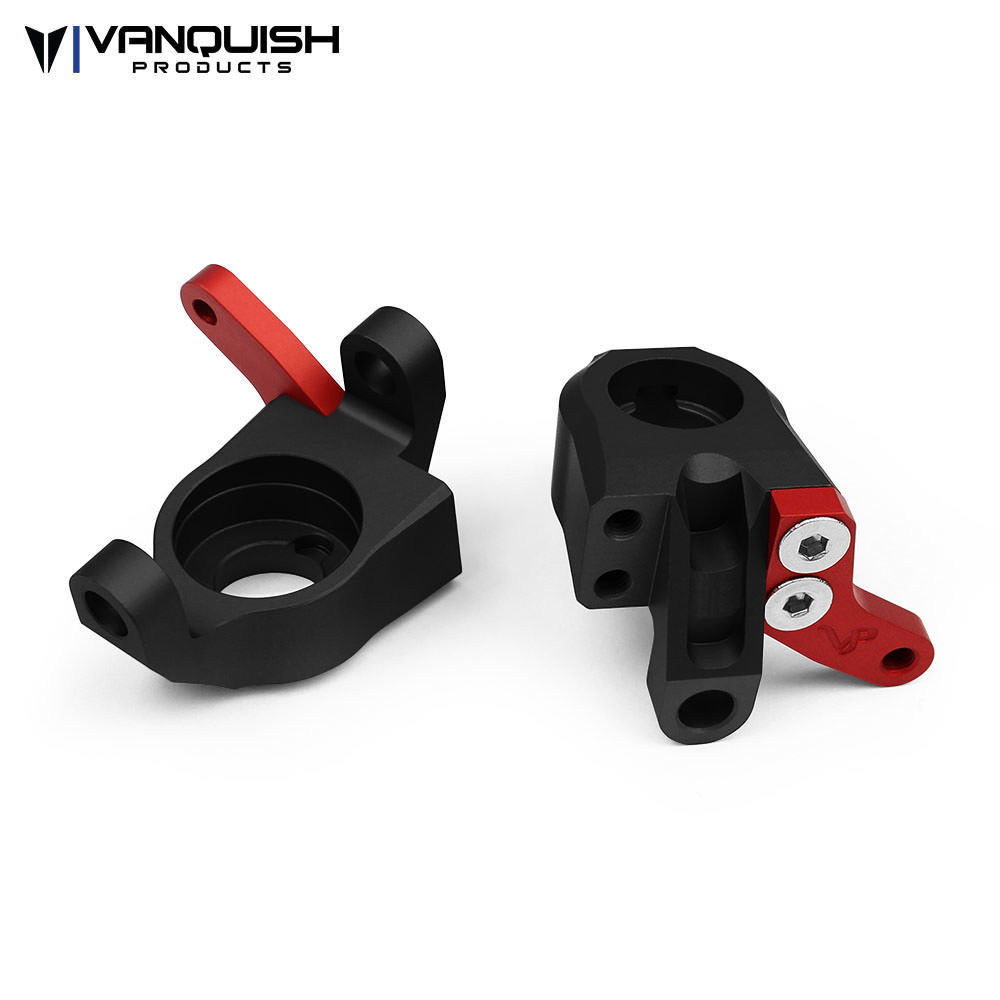 VANQUISH AXIAL WRAITH STEERING KNUCKLES BLACK ANODIZED - VPS03200