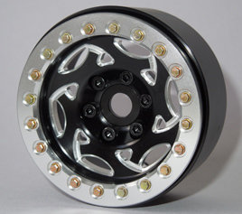 SSD RC 1.9&quot; CHAMPION WHEELS (BLACK/SILVER) - SSD00242