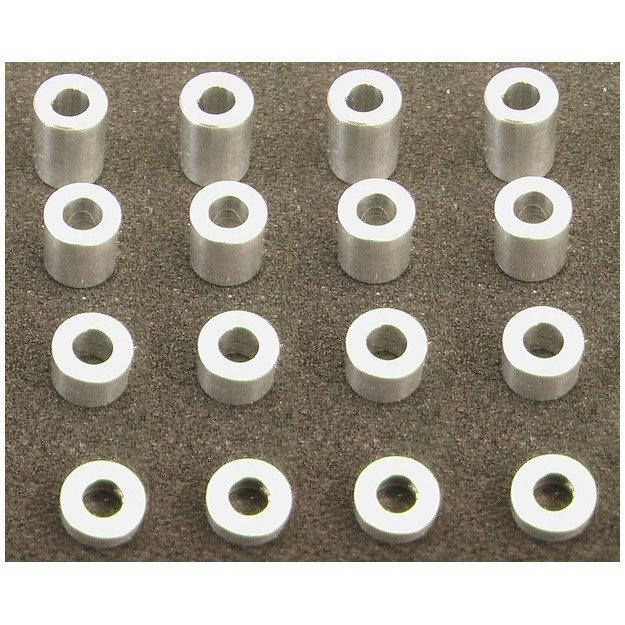 Hot Racing M3 Aluminum Standoff Spacer Set (4x)(3-5-7-9mm) - SPC3007