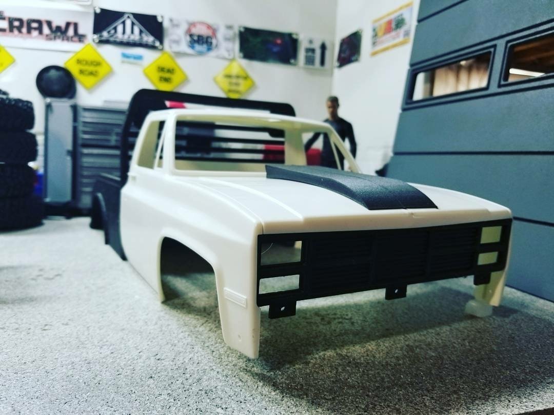 Powershift RC Clod Buster cowl hood scoop