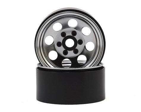 SSD RC 8 Hole 1.9” Steel Beadlock Wheels (Chrome) - SSD00270