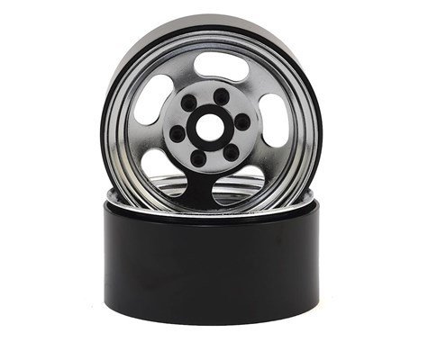 SSD RC Slot 1.9” Steel Beadlock Wheels (Chrome) - SSD00276