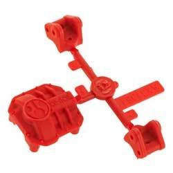 Axial Racing AR44 Diff Cover & Link Mounts Red - ax31384/AXIC3384