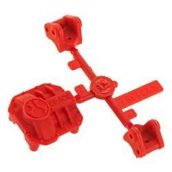Axial Racing AR44 Diff Cover &amp; Link Mounts Red - ax31384/AXIC3384
