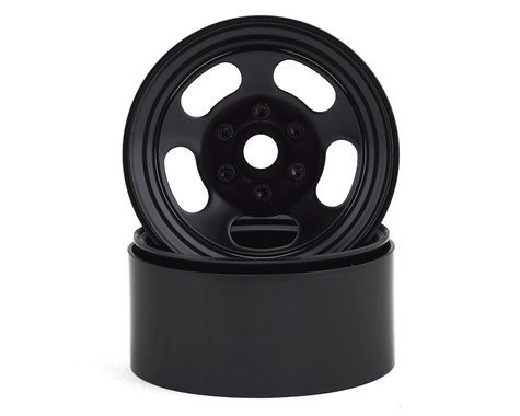 SSD RC Slot 1.9” Steel Beadlock Wheels (Black) - SSD00274