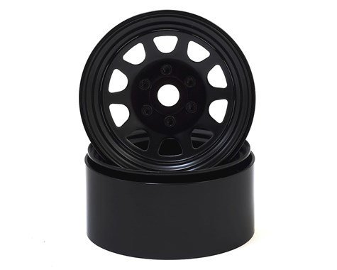 SSD RC Stock 1.9” Steel Beadlock Wheels (Black) - SSD00280