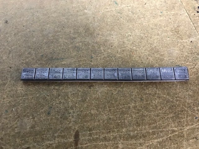 Stick-On lead weight 3oz. - stick weight