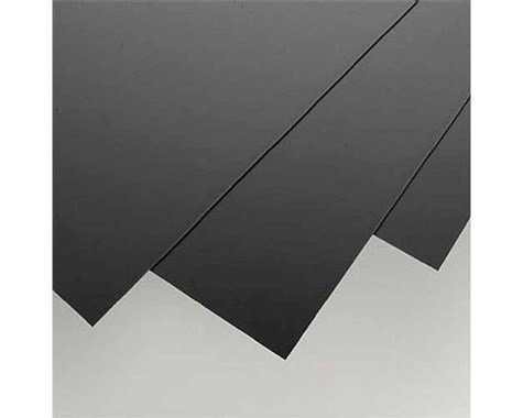 Evergreen Scale Models Black Styrene Sheets, .04x8x21&quot; (3) - EVG9115