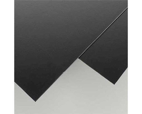 Evergreen Scale Models Black Styrene Sheets, .03x8x21&quot; (2) - EVG9114