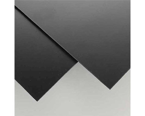 Evergreen Scale Models Black Styrene Sheets, .08"x8x21 (2) - EVG9117