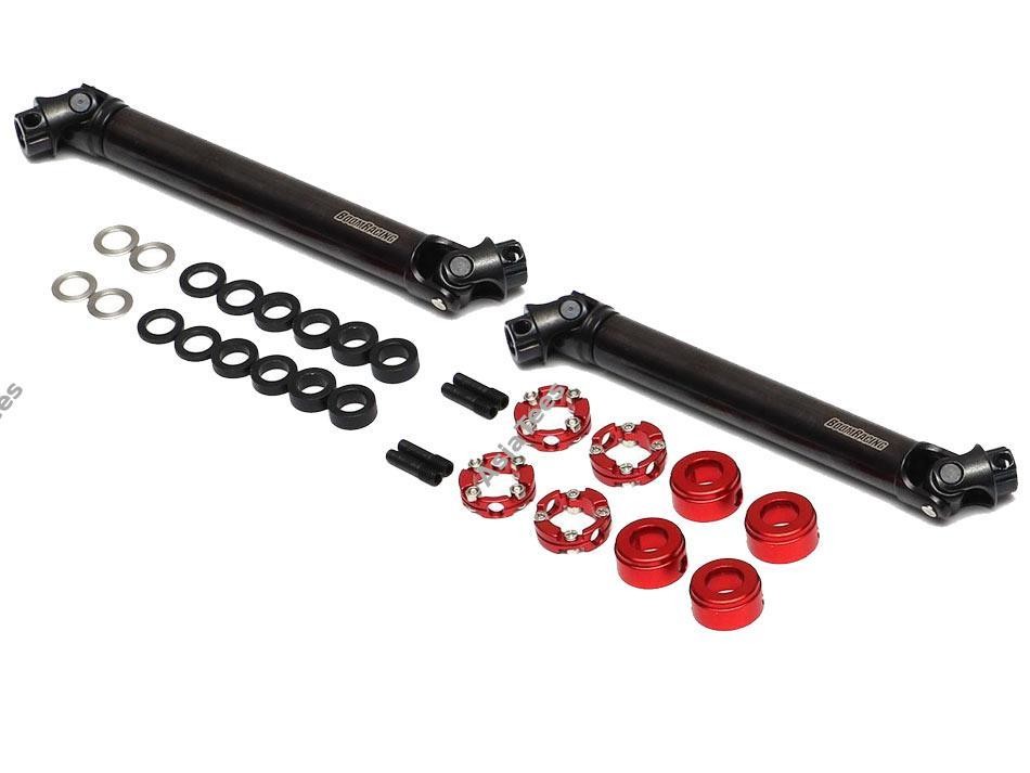 Boom Racing BADASS™ HD Steel Center Drive Shaft Set for Hobao DC1 Front &amp; Rear (2) - BRBD955003-HB1
