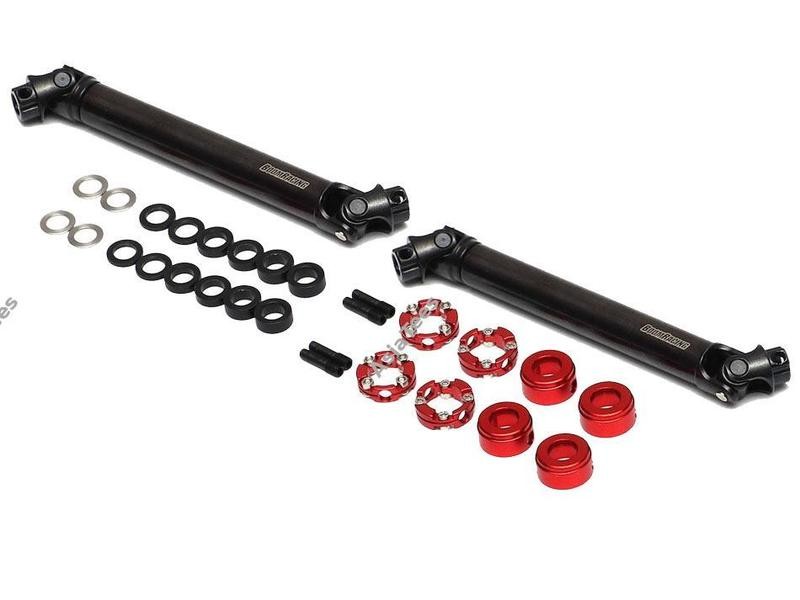 Boom Racing BADASS™ HD Steel Center Drive Shaft Set for Hobao DC1 Front &amp; Rear (2) - BRBD955003-HB1