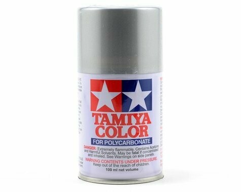 Tamiya PS-41 Bright Silver Lexan Spray Paint (100ml) - TAM86041