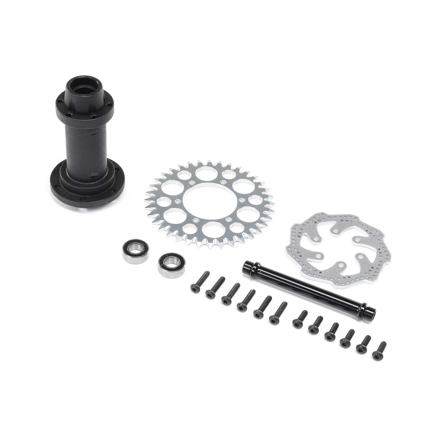 Losi Complete Rear Hub Assembly: Promoto-MX - LOS262014