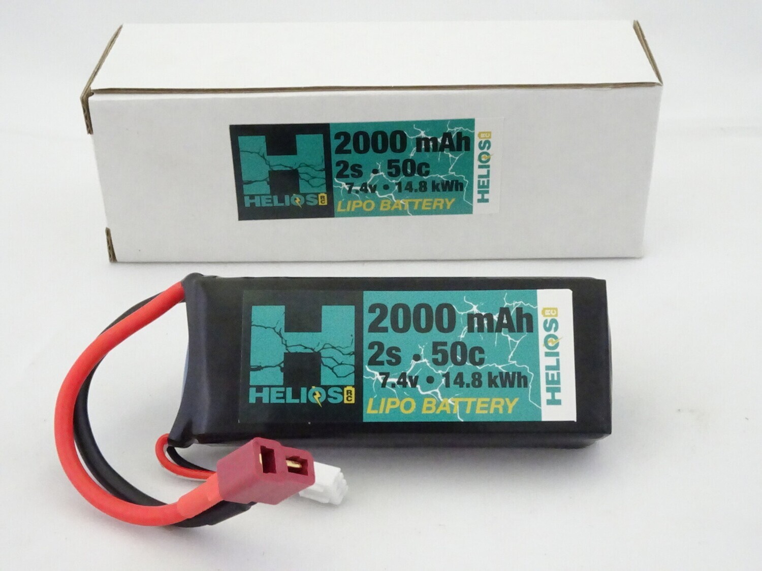 Helios 2S 2000 MAH 50C LIPO (DEANS)- HRC2S200050-DN