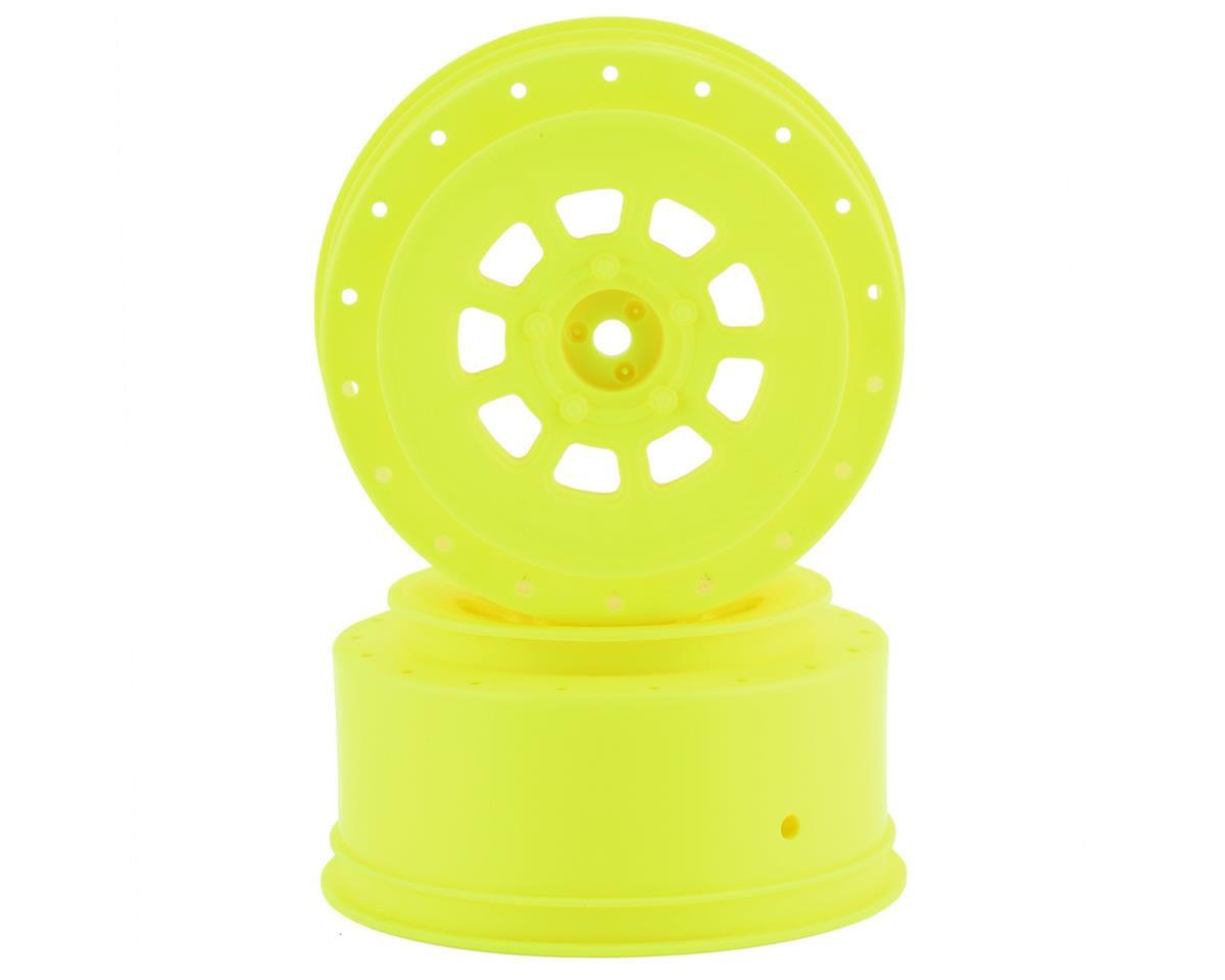 JConcepts 9-shot Short Course Wheels w/3mm Offset (2) (Yellow) w/12mm Hex - 3420Y